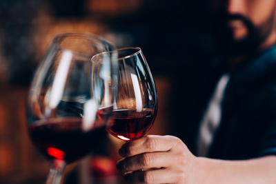 Image of clinking glasses